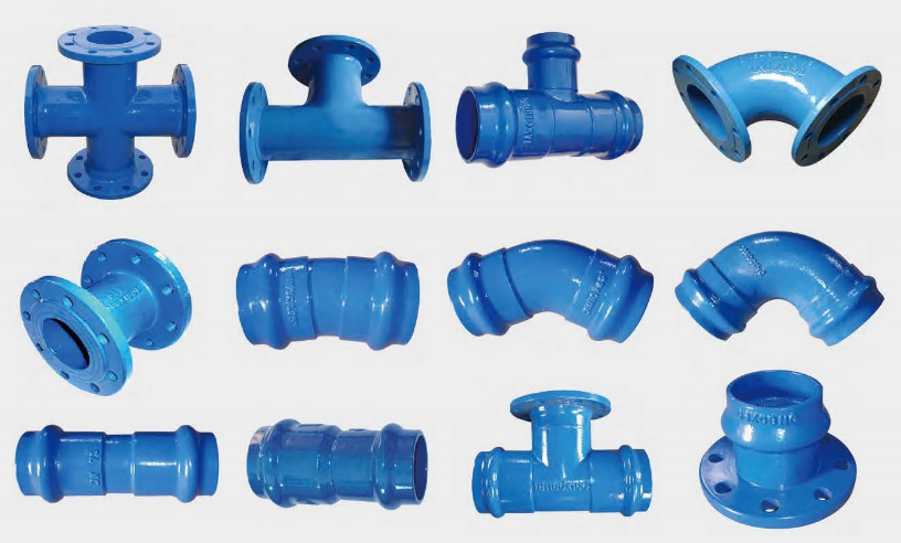 DUCTILE IRON PIPE FITTINGS FOR PVC PIPE